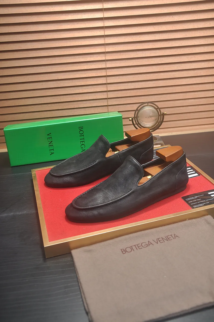 Men's shoes 💰460💶 [Botteg Venetta (BV)] (wallet shoes) exclusive new model official website new model The upper is made of high-quality top calfskin. Delicate feel and flowing luxurious texture. Tailored for refined men to create a noble aura. Delicate and regular Mark hand stitching. Smooth lines. Full sheepskin lining, comfortable to wash sweat. 38-44